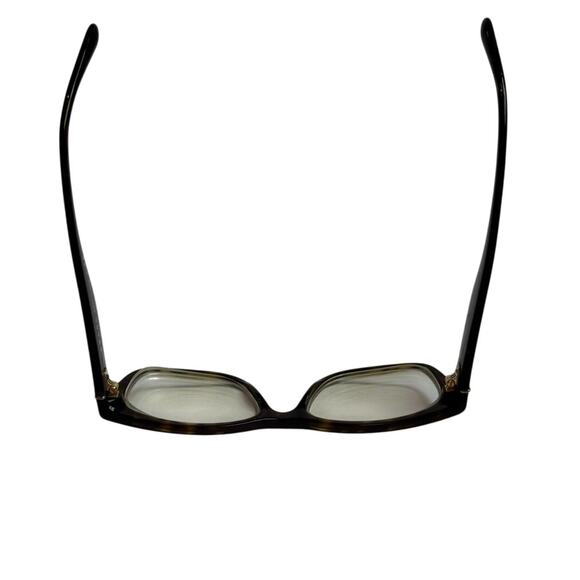 Prada Womens Tortoise Eyeglass Frame VPR 24R Brown Gold 52-16-140 Made in Italy - Picture 3 of 10